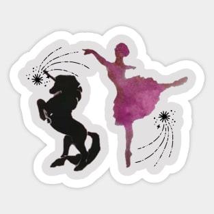 Unicorn Ballet! Sticker